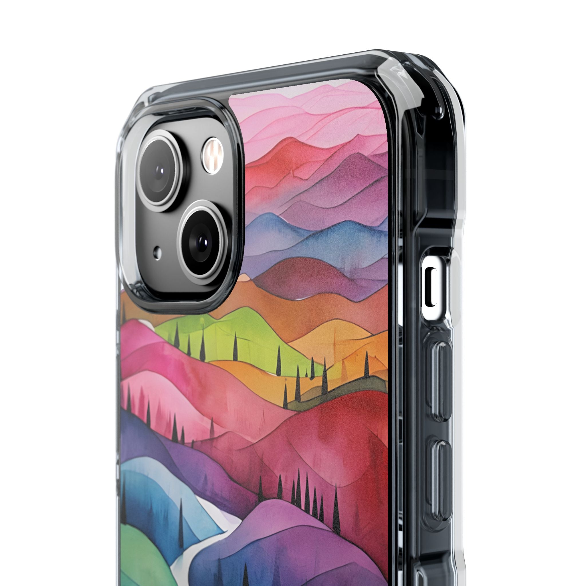 Whimsical Colorful Valleys iPhone Case - Impact
