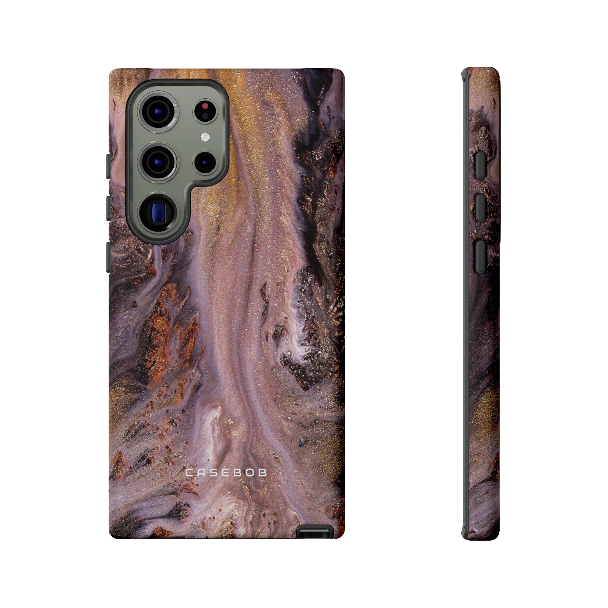 Pink Marble Ink Art - Protective Phone Case