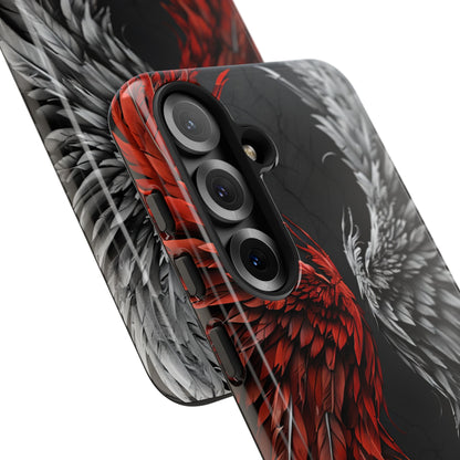 Crimson White Wings Samsung S25 Case - Tough
