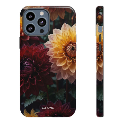 Dahlias Embrace Light - iPhone Case
