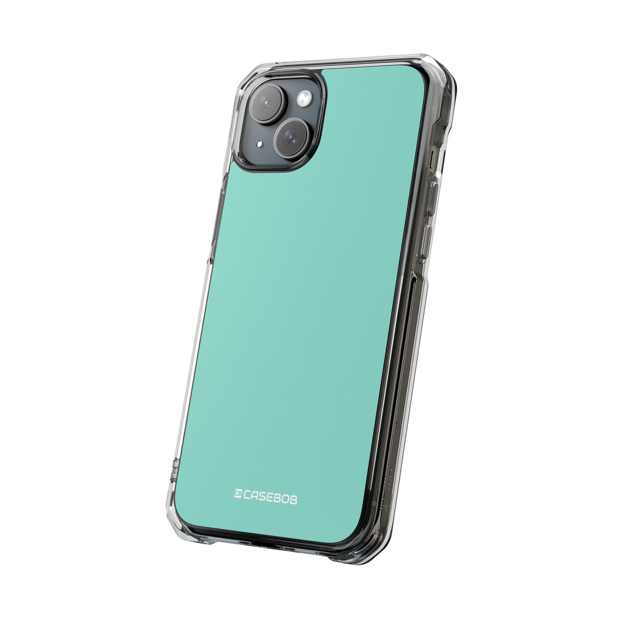 Middle Blue Green | Phone Case for iPhone (Clear Impact Case - Magnetic)