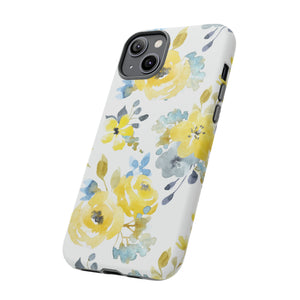 Yellow Floral - Protective Phone Case