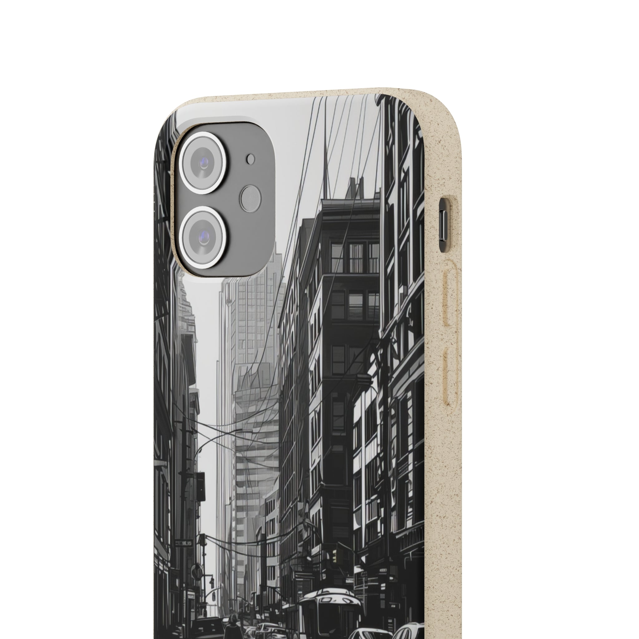 Noir Urban Serenity | Biodegradable Phone Case