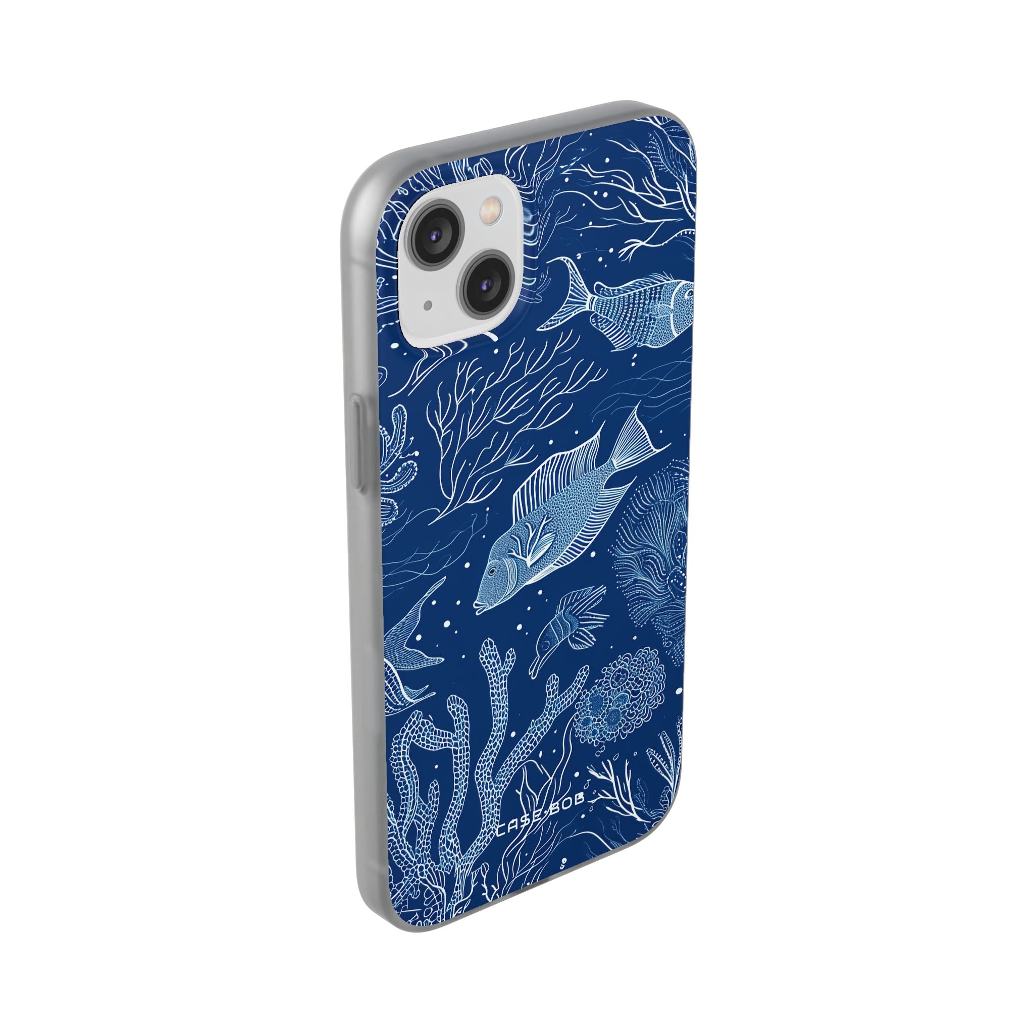 Navy Scale Reef iPhone 14 Plus Case - Soft
