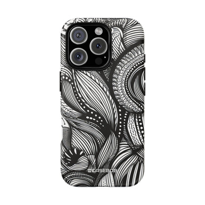 Fluid Monochrome: Intricate Patterns - for iPhone 16