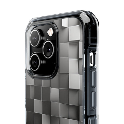 Monochrome Cube Depth iPhone 14 - Impact Clear+
