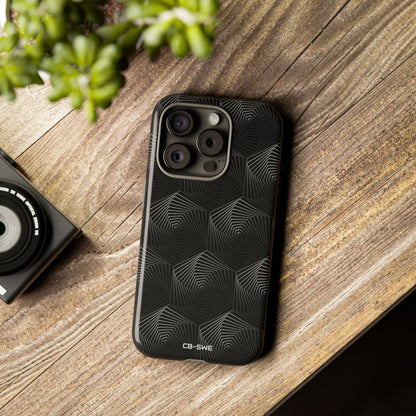 Geometric Spiral Illusion - iPhone Case