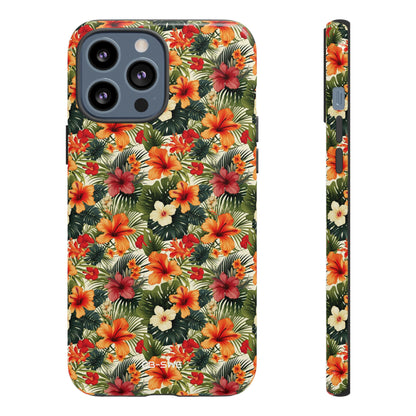 Tropical Blooms Flourish - iPhone Case