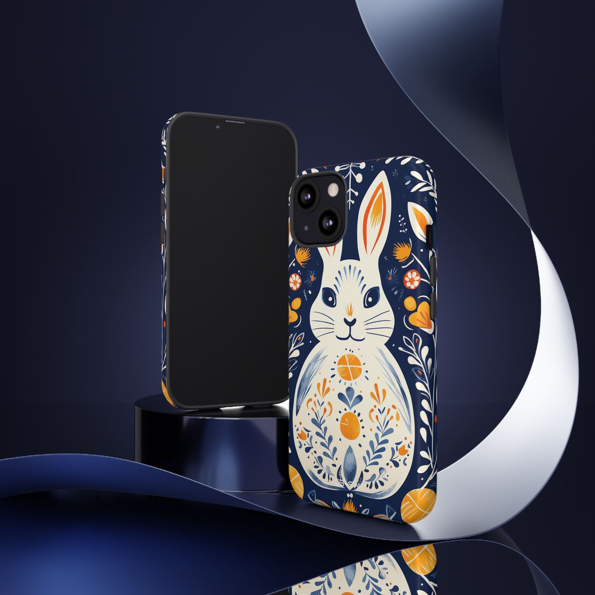 Floral Rabbit Joy - iPhone Case