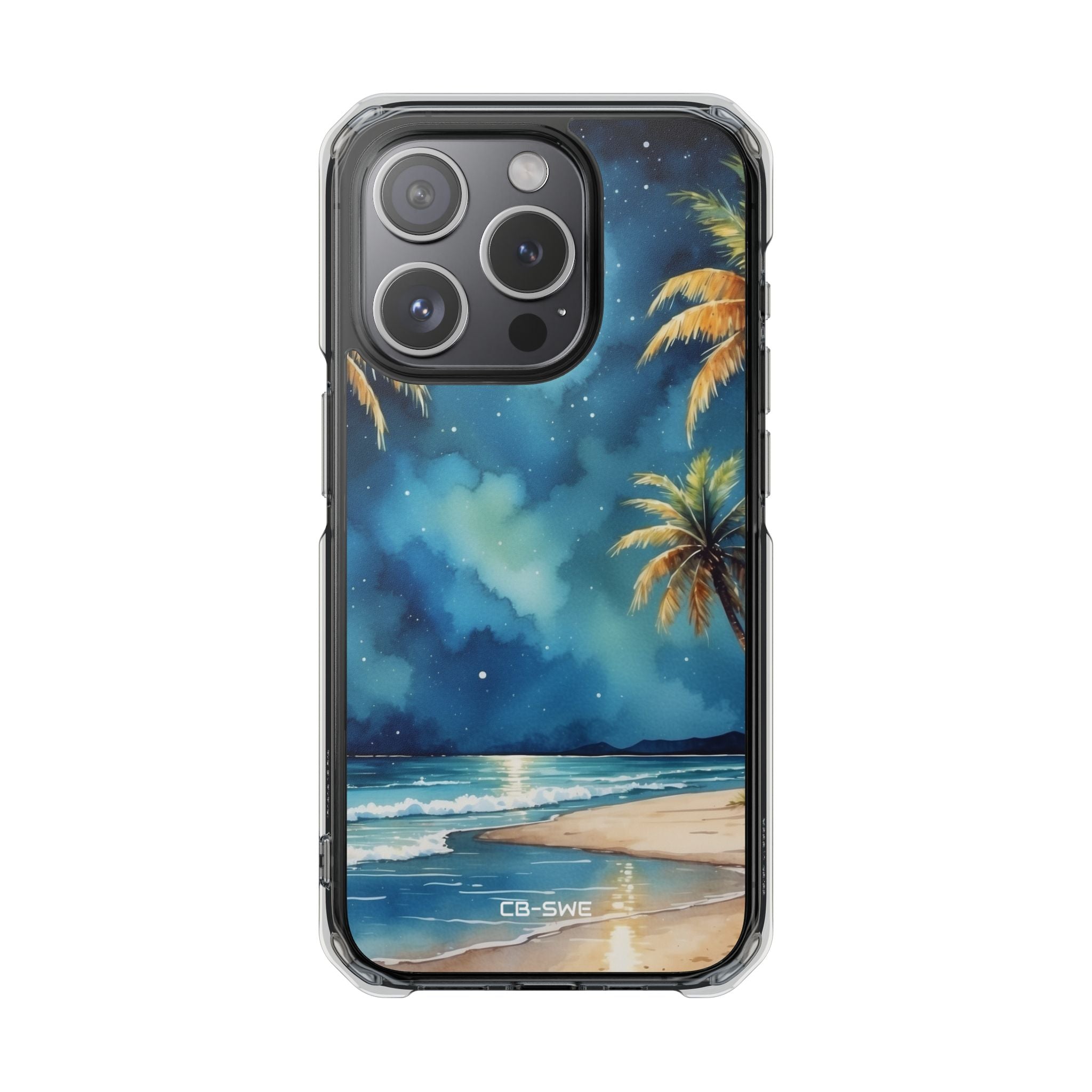 Moonlight Kisses Waves iPhone Case - Impact