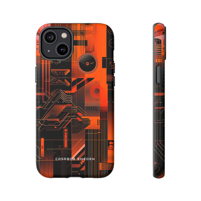 Gradient Circuitburst iPhone 14 - Tough Phone Case