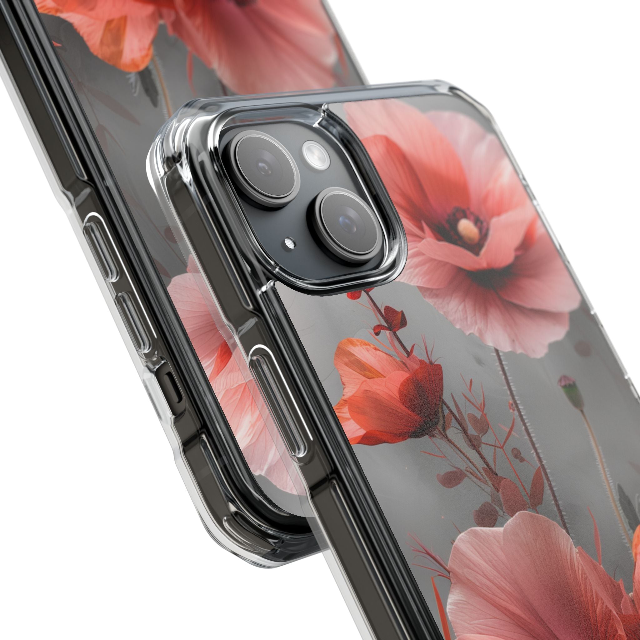 Ethereal Floral Elegance iPhone 15 - Clear Impact Phone Case