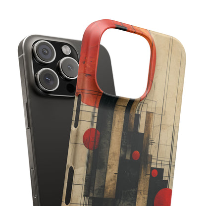 Vintage Geometric Harmony iPhone 16 - Slim Phone Case