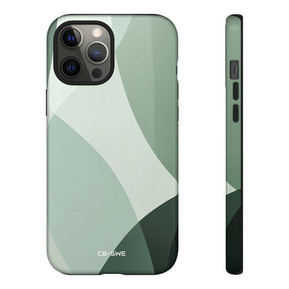 Flowing Green Harmony - iPhone Case