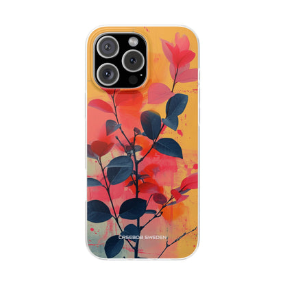 Yellow Botanical Splash - Flexi iPhone 16 Phone Case