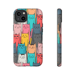 Colorful Cats - Protective Phone Case