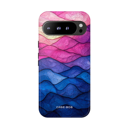 Wavy Vein Gradient Google Pixel 9 Pro XL Case - Tough