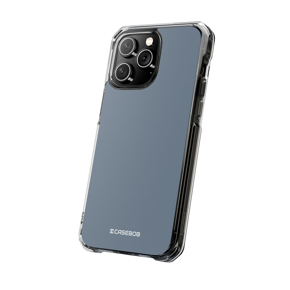 Slate Gray | Phone Case for iPhone (Clear Impact Case - Magnetic)