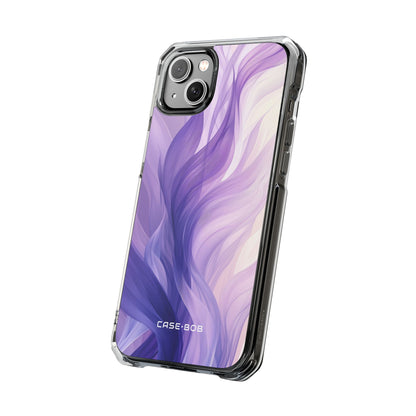 Purple Ribbon Waves iPhone 14 Plus Case - Impact