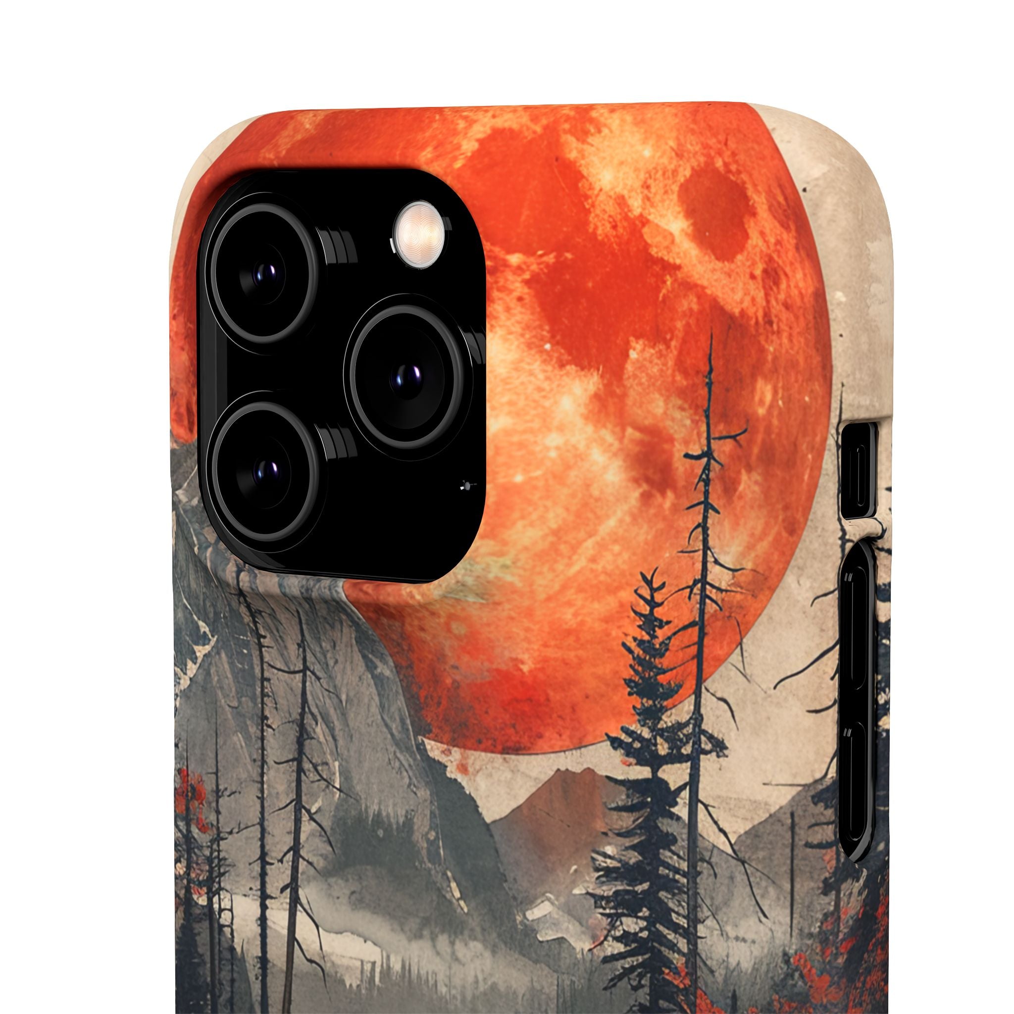 Celestial Glow Over Reflective Landscape iPhone 14 - Slim Phone Case