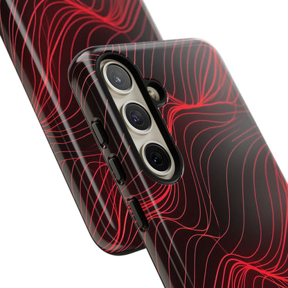 Crimson Waveform Flow Samsung S24 - Tough