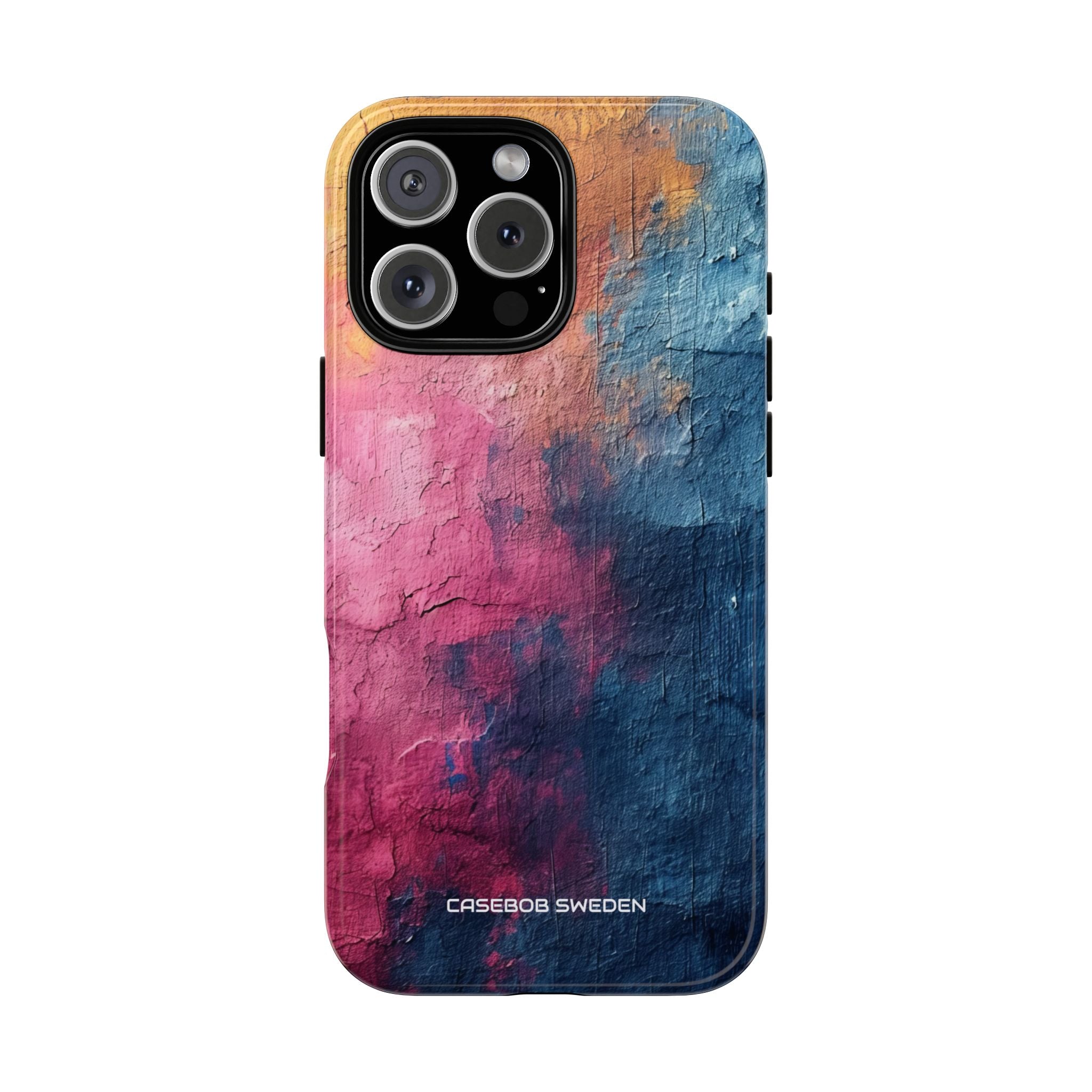 Blau Rosa Abstrakt - Robuste iPhone 16 Handyhülle