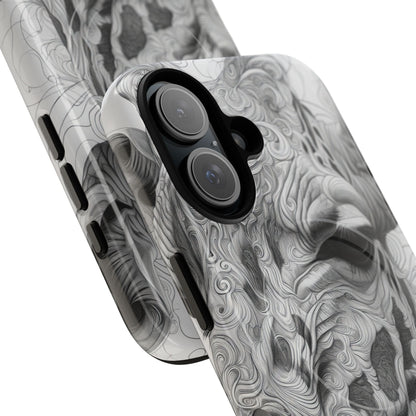 Swirling Giraffe Art iPhone 16 - Tough+