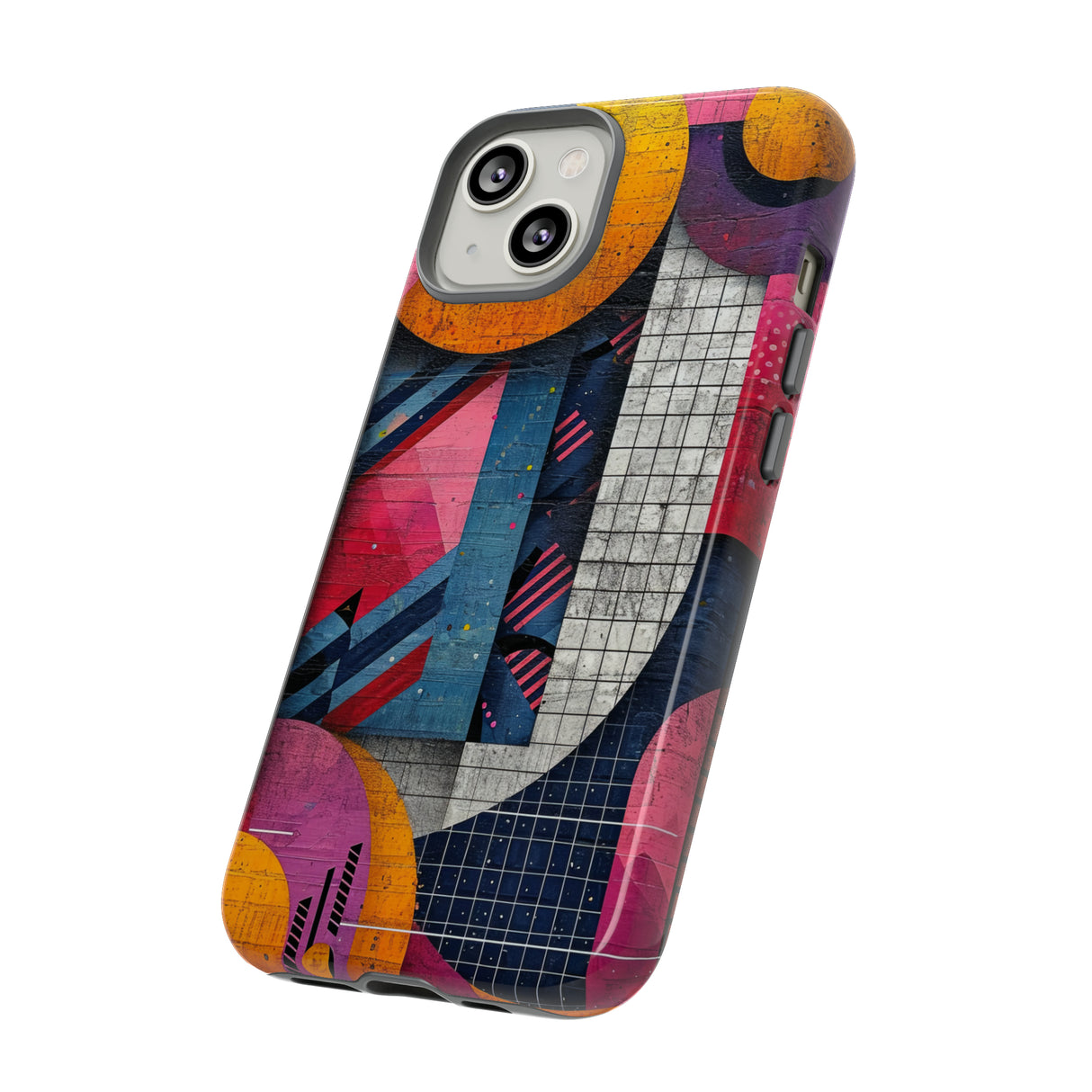 Lively Neon Geometry - Protective Phone Case