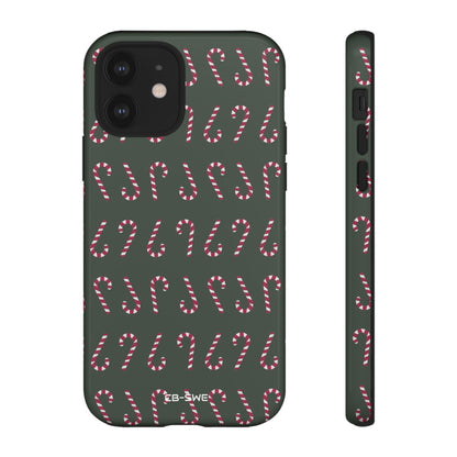 Candy Canes Aligned - iPhone Case