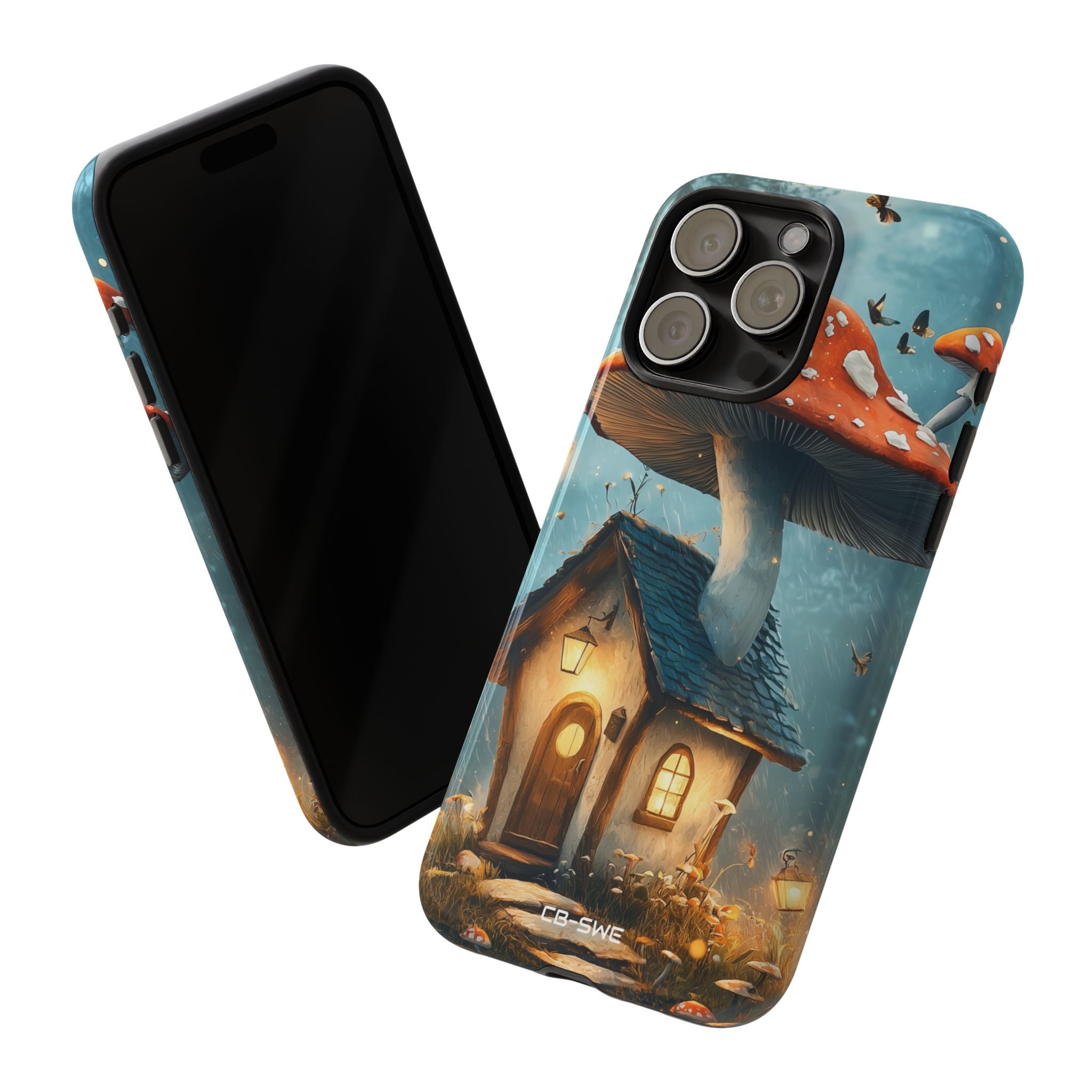 Mushroom House Glows - iPhone Case