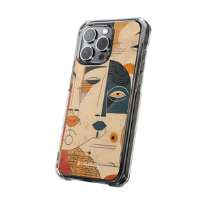 Cubist Introspection - Phone Case for iPhone (Clear Impact - Magnetic)