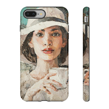 Oil Painting - Lady in a White Hat - Protective Phone Case