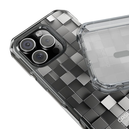 Monochrome Cube Depth iPhone 16 - Impact Clear+