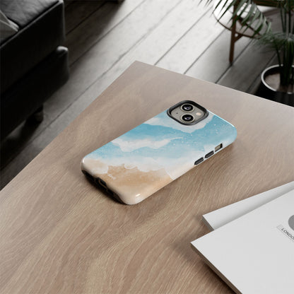 Serene Coastal Whispers - iPhone Case