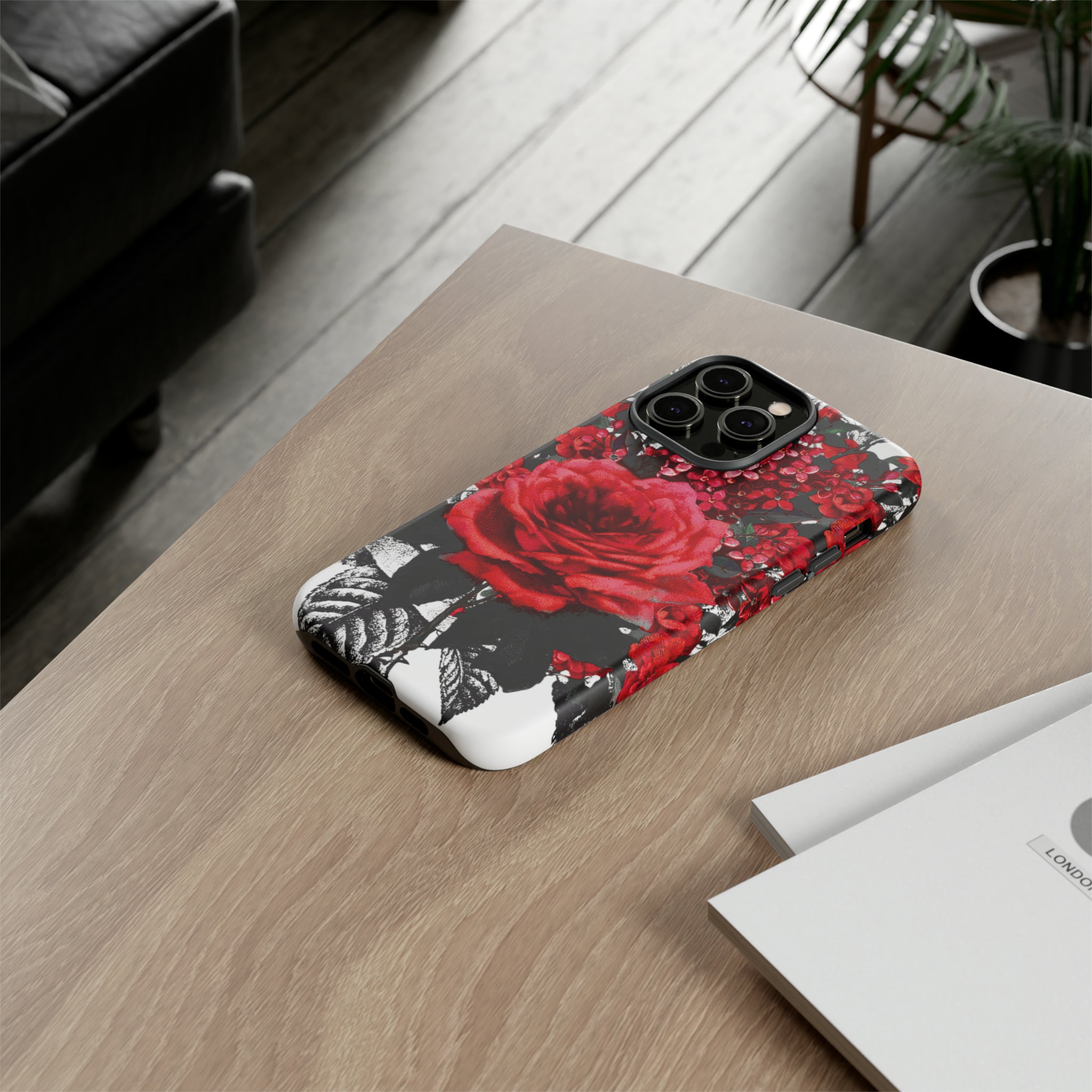 Rola Rose Gothic Flower - Protective Phone Case