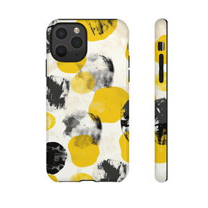 Yellow Dot Minimalism - Protective Phone Case