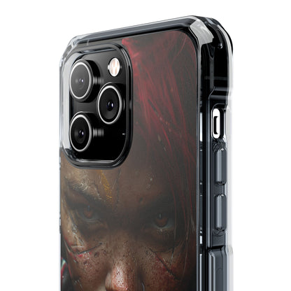 Cyberpunk Rebel Portrait iPhone 14 - Impact Clear+