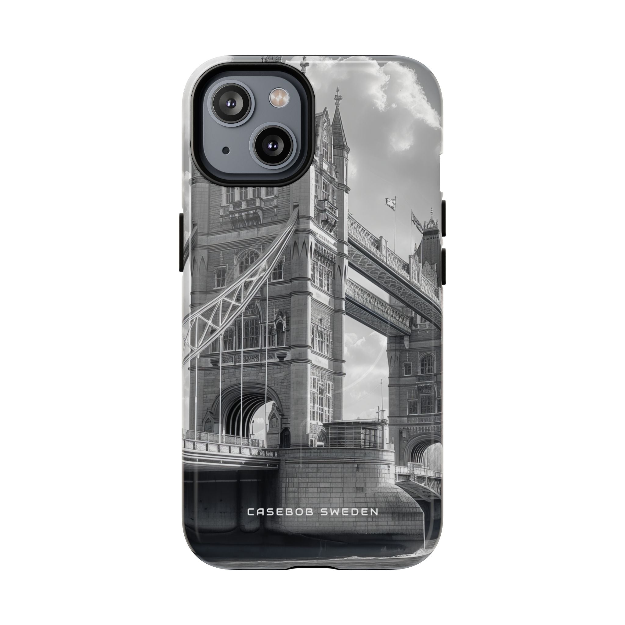 Tower Bridge Monochrome Architecture Study iPhone 14 | Tough+ Phone Case