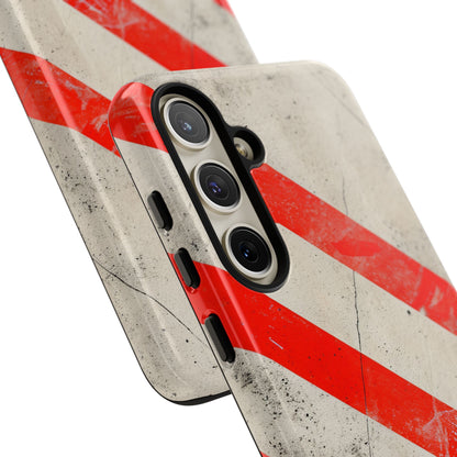 Striker Crimson Stripes Samsung S24 - Tough Phone Case