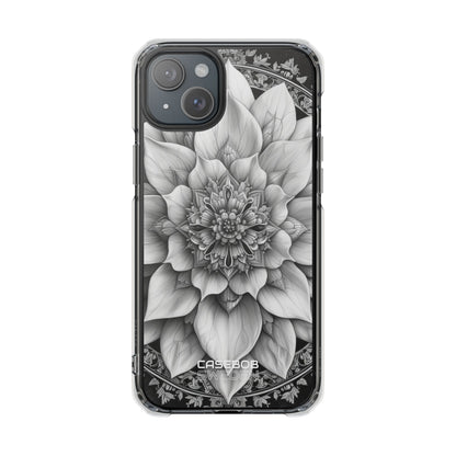 Cosmic Floral Mandala iPhone 15 - Impact Clear+