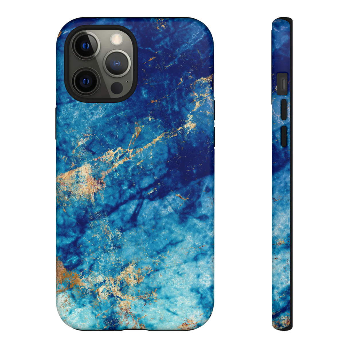 Blue Marble Background - Protective Phone Case