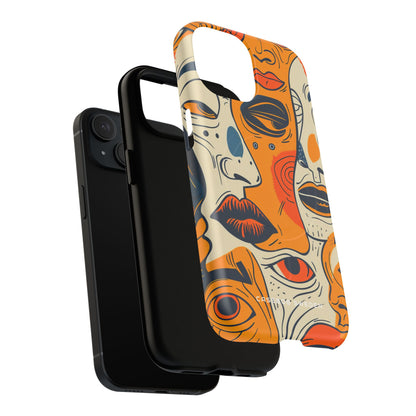 Gradient Face Mosaic iPhone 15 | Tough+ Phone Case