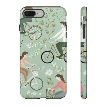 Pastel Bike Ride Romance - Protective Phone Case