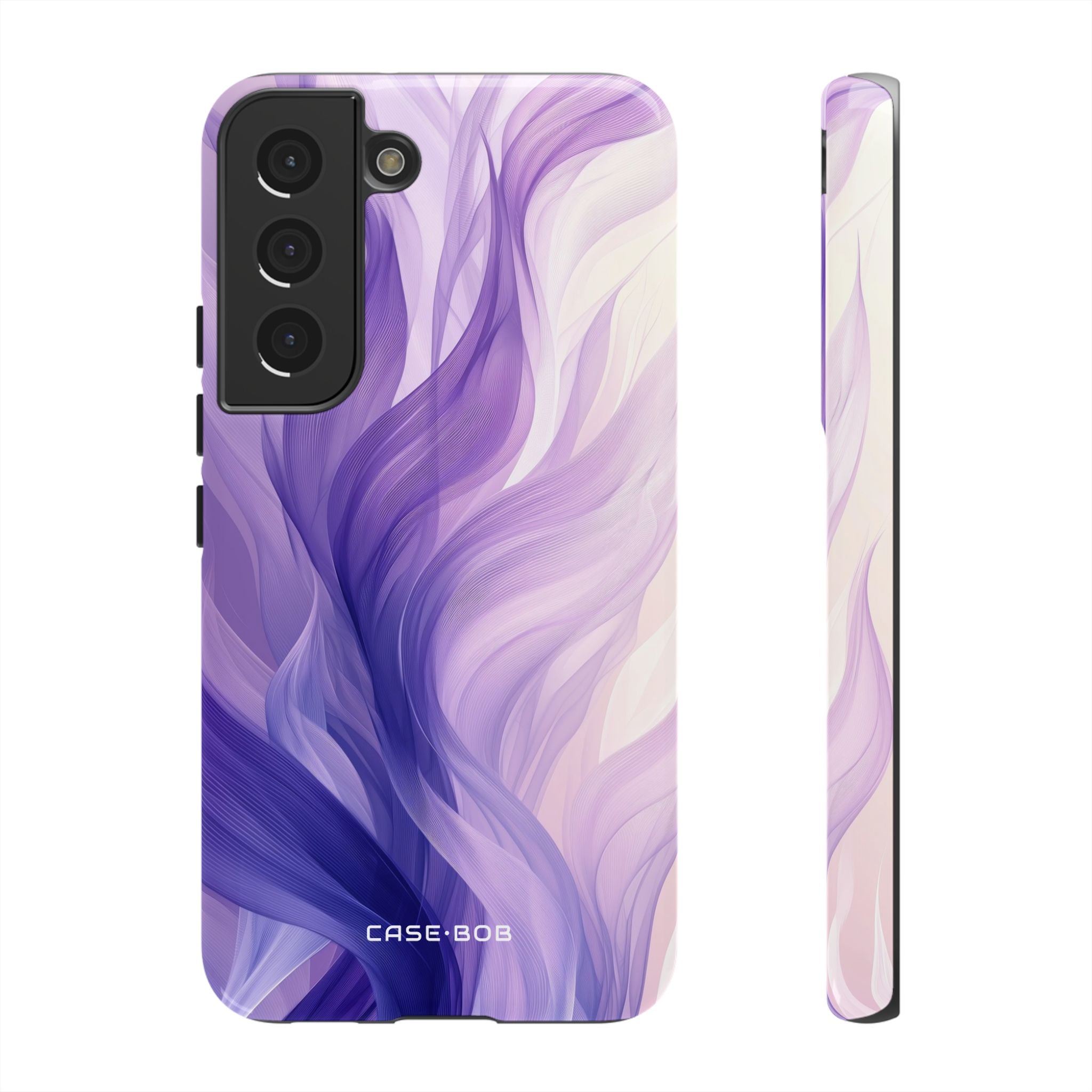 Purple Ribbon Waves Samsung S22 Case - Tough
