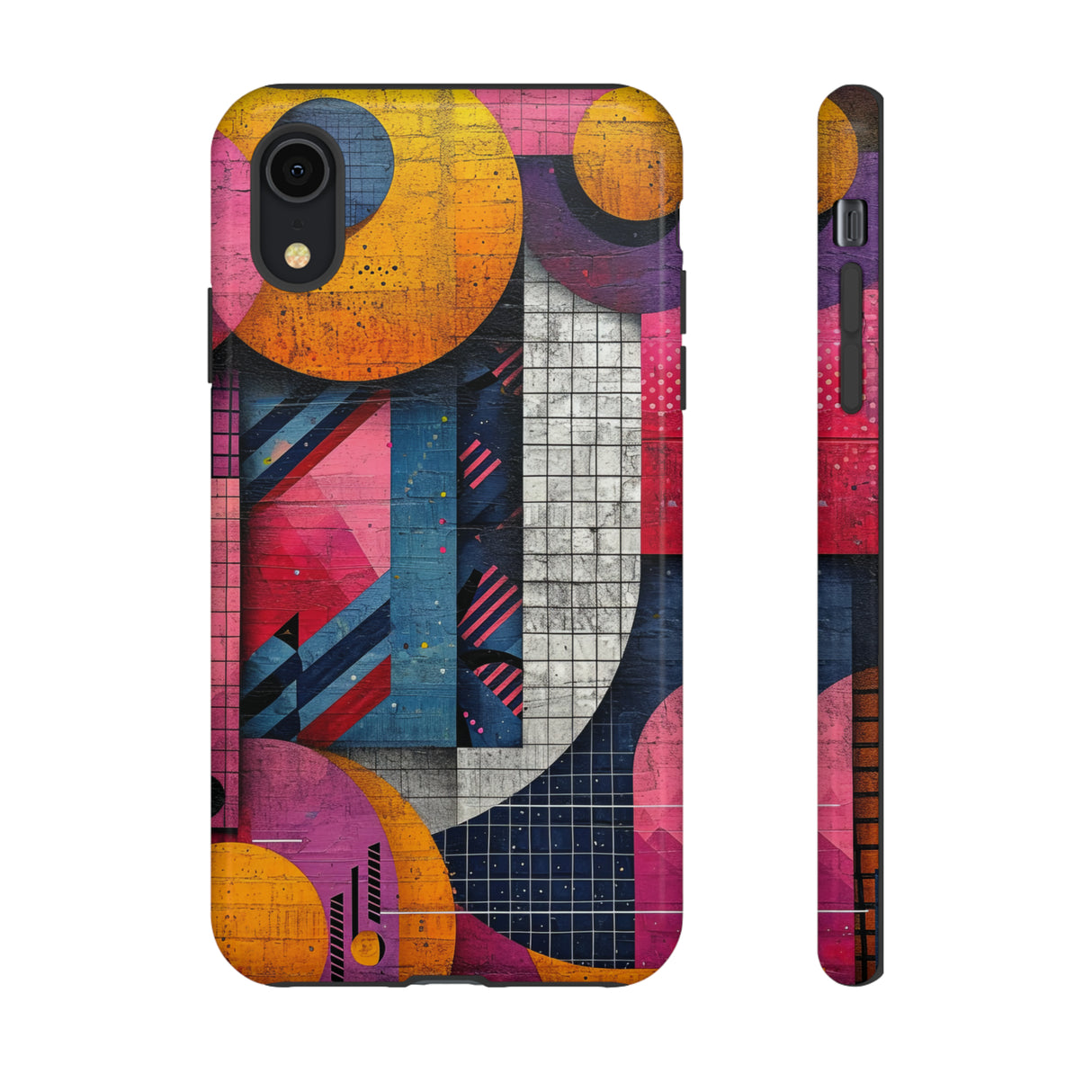 Lively Neon Geometry - Protective Phone Case