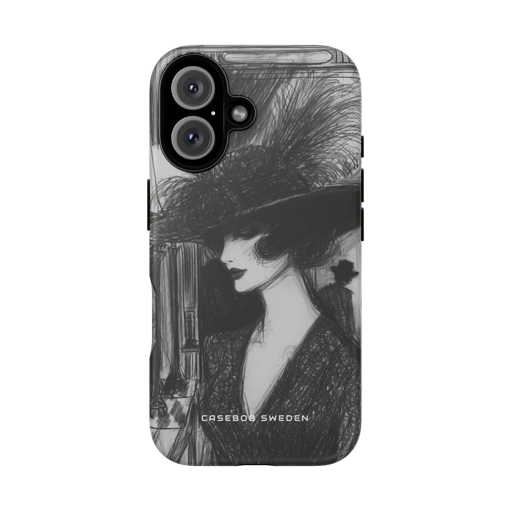 Timeless Elegance in Monochrome iPhone 16 - Tough Phone Case