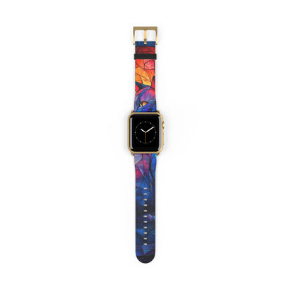 Stained Glass Cat - Watch Band