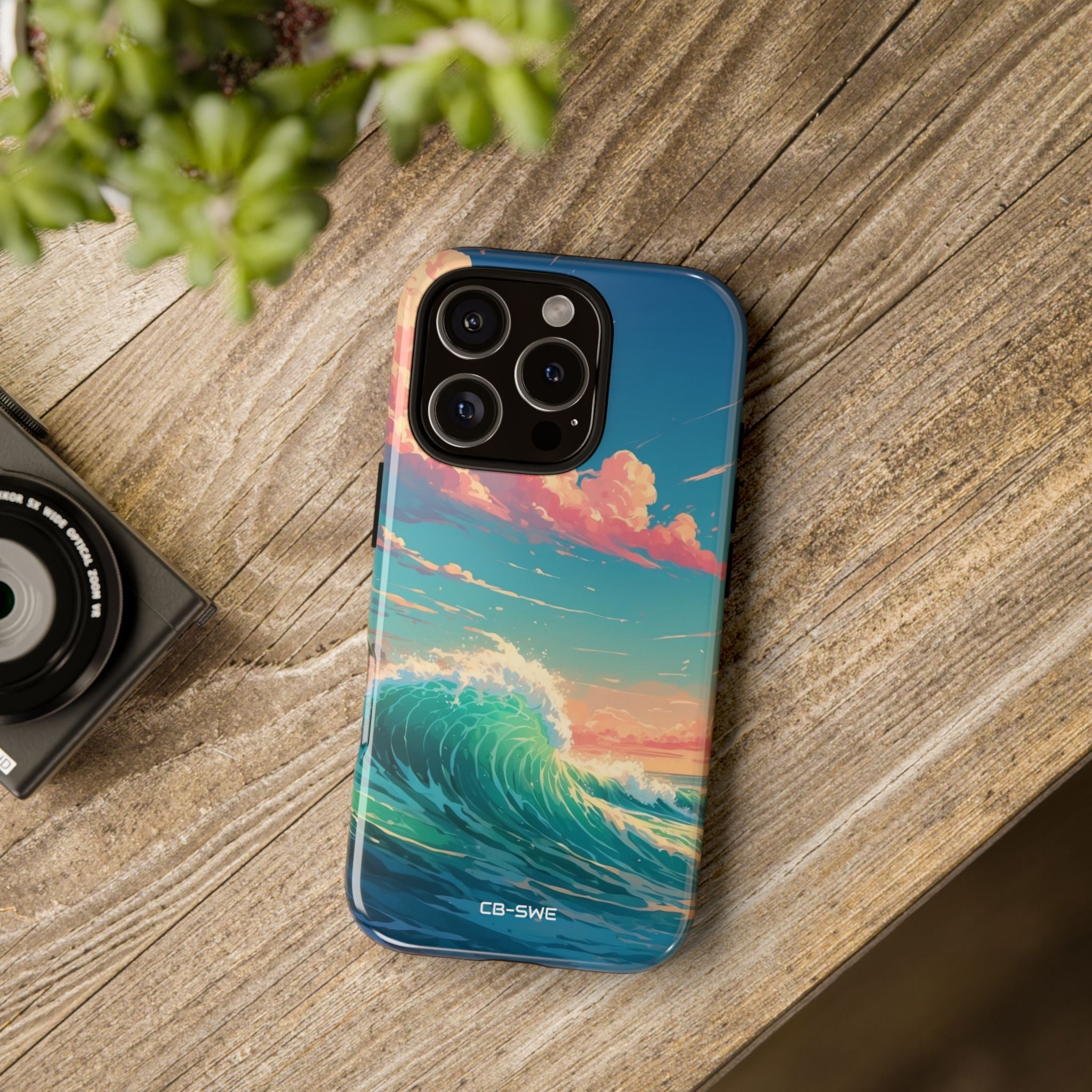 Waves Embrace Sunlight - iPhone Case