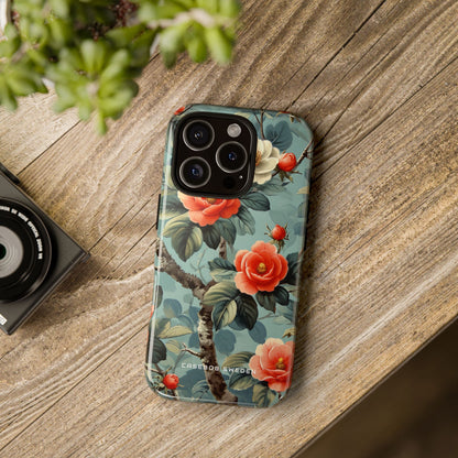 Vintage Floral Romance iPhone 16 - Tough Phone Case