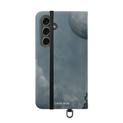 Moon Balloon Blue - Samsung S24 Plus Case - Wallet